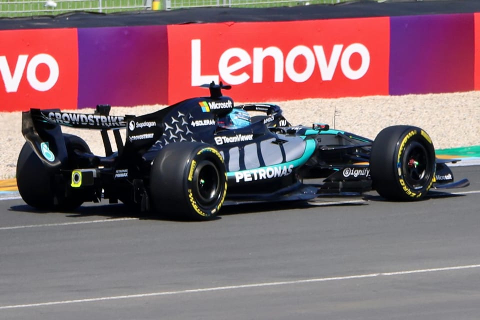 George Russell blames Mercedes power problem after Belgian Grand Prix collision with Lewis Hamilton