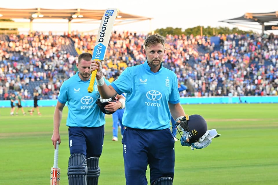 Joe Root falls one run short of century as England beat India in Cardiff to level ODI series