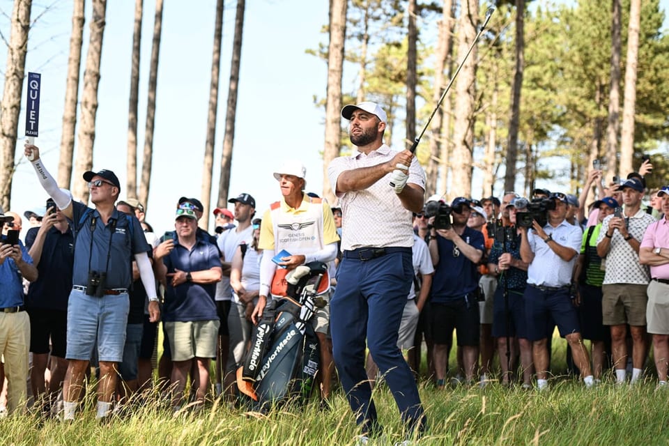 Scheffler's remarkable cut streak ends at Scottish Open