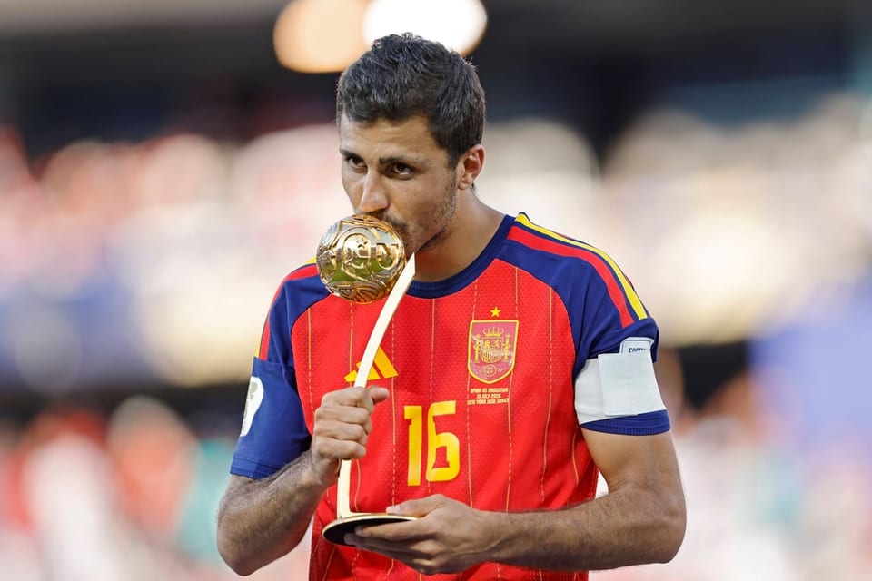 Rodri wins World Cup Golden Ball as Spain sweep individual awards